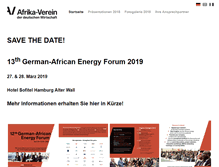 Tablet Screenshot of energyafrica.de